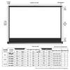 PInYUE 40-inch 4:3 Portable Desktop Projector Screen