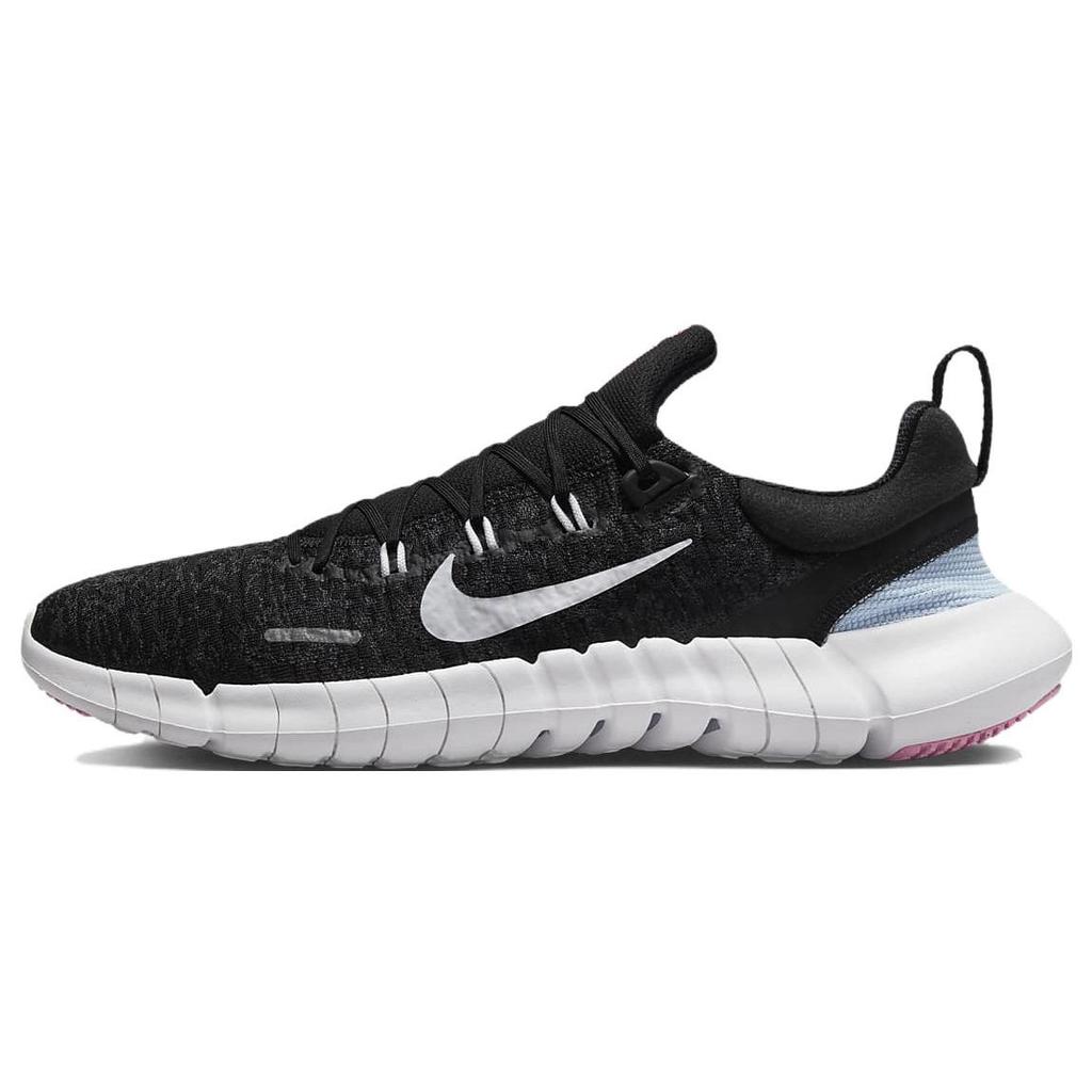 Nike Free RN 5.0 Black Pink Spell Men Sneakers Football-Grey White CZ1884-013
