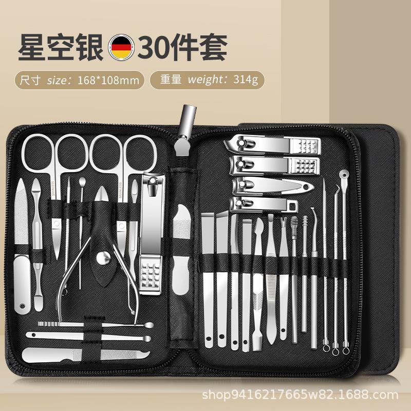 Nail Scissors Set 30-piece Nail Art Tools Stainless Steel Nail Scissors Full Set Manicure Nail Clippers