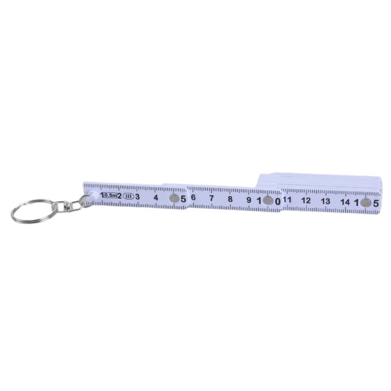 Mini Folding Ruler Keychain 50cm 10 Fold Plastic Ruler Keyring Hand  Travel Ruler Upgrades for Active  Measurements