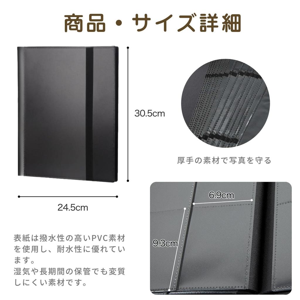 Letics Instax Album, Instax Book, Instax Holder, Photo Case, File, Sleeve, Large Capacity, 360 Sheets (Green)