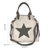 Damen Canvas Umhängetasche Ästhetische Stern Crossbody Tasche Handtasche mit großem Fassungsvermögen