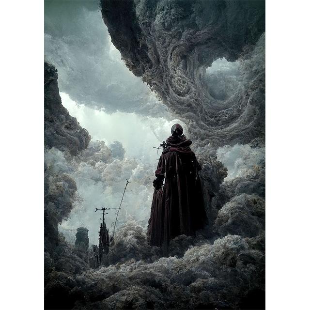 Abstract Outer World Storm Traveler Prints Poster Canva Painting Modern Wall Art Picture For Living Room Bedroom Home Decoration