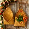 1PC Multi-Purpose Kitchen Decor Woven Wall-Mounted Basket Farmhouse Wall Hanging Vegetables 2 Sizes