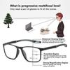 Blue Ray Blocking Anti-Blue Light Reading Glasses Progressive Near Far Multifocal Square Eyeglasses TR90 Eye Protection