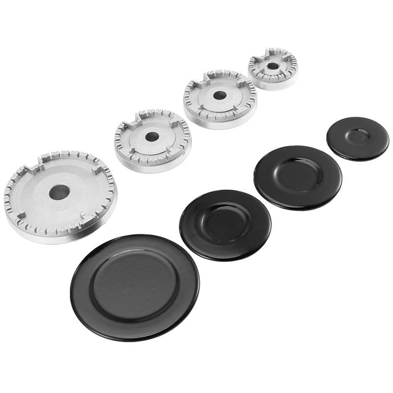 A96I-Cooker Hat Set Stove Lid, Oven Gas Hob Burner Crown Flame Cap, Fits Most Gas Stove Burners For SABAF