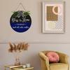 Front Door Blessed Wreaths Bless This Home and All Who Enter, Funny Welcome Wall Hanging Sign Plaque, for Front Door Entryway Porch House Decorations