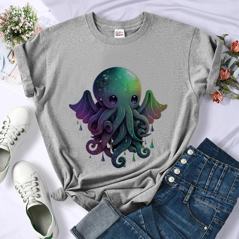 Cthulhu Tshirt Female Clearance Sales Party Gothic Streetwear Vintage T Shirt Cheap Gothic Japan Baddie Y2k