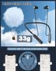 Hmusic 2025 Neckband Earphones, Bluetooth 5.4, 30+ Hours of Battery Life, IPX5 Waterproof, Multi-Point Headphones with Magnetic, Game Mode, Noise