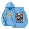 Child Fashion Lightweight Long Sleeve Pullover With Pockets  Print Hoodie