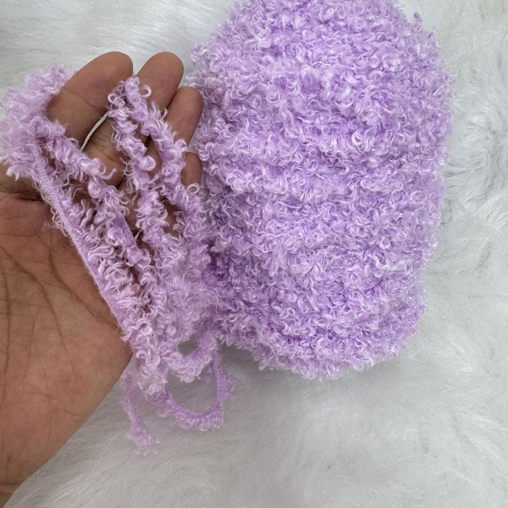 250G Curly Hair Teddy Curly Wool, Handmade Bag Jacket Wool Wool Woven Fleece Ball Doll DIY Knitting&Crocheting