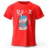 Japanese Soda Pop Anime Printed 100% Cotton T-Shirt, Ultra Soft Round Neck Short Sleeve Tee for Men & Women
