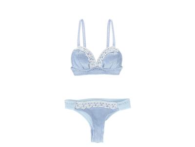 Azone International Elegant Lace Bra Panties Light Blue X AZONE Original Q'z & Set, White, 1/6 Scale, Q'z Body, Costume/QZC
