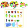 Colorful Kitchen Play Toy Set With Premium Quality Fruit And Vegetable Cutting Pieces