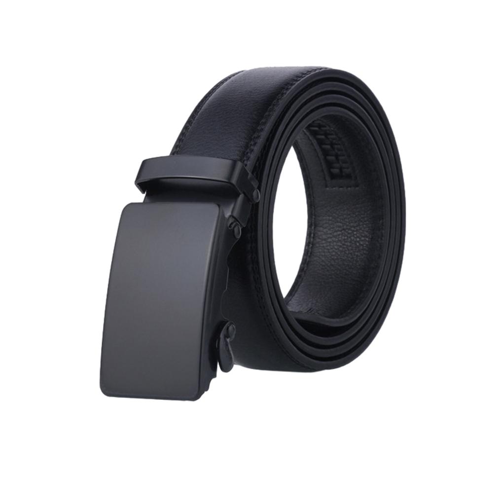 Stylish Black Belt With Automatic Buckle - Convenient And Practical Automatic Buckle Belt Mens Belt