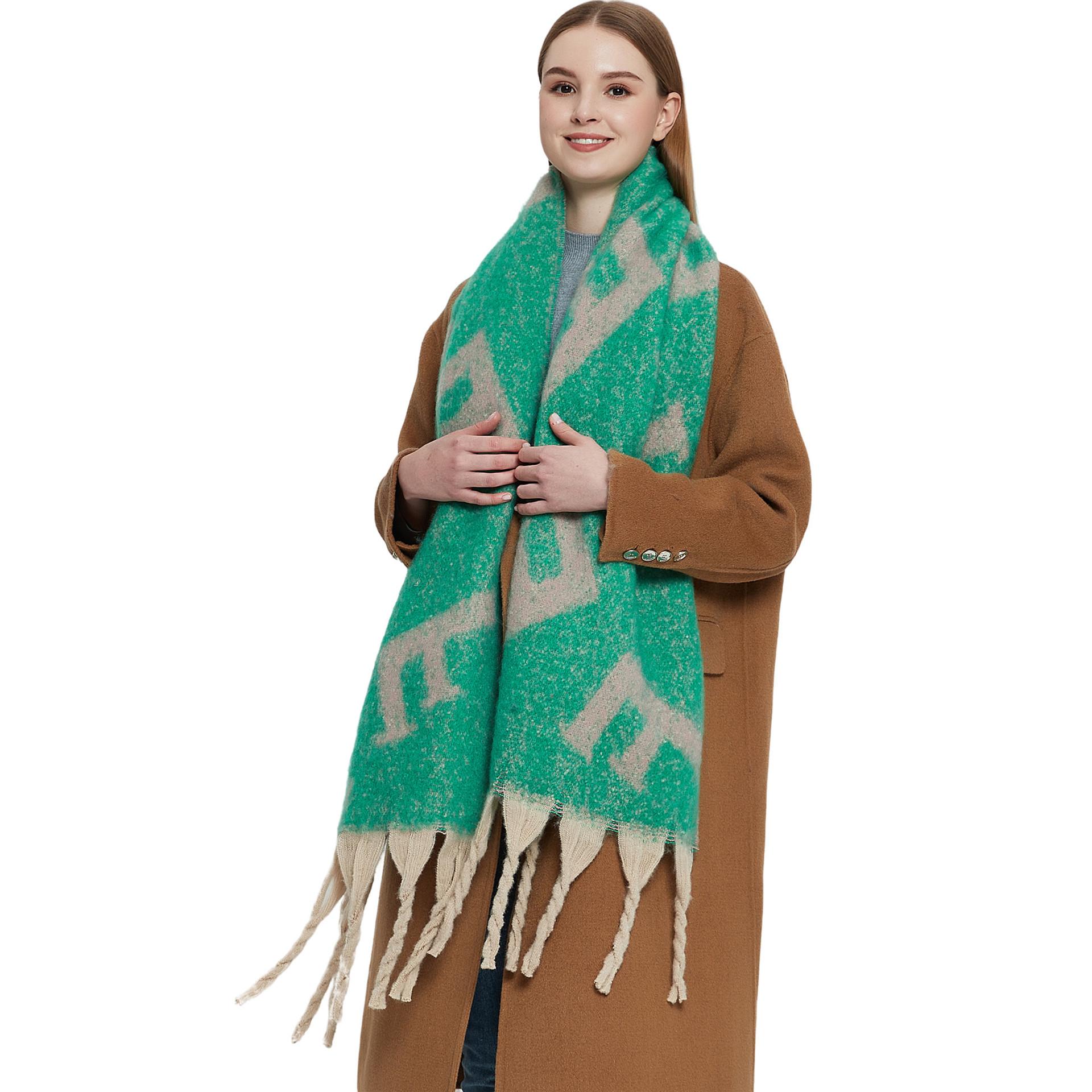 Женская теплая шаль — фото 8