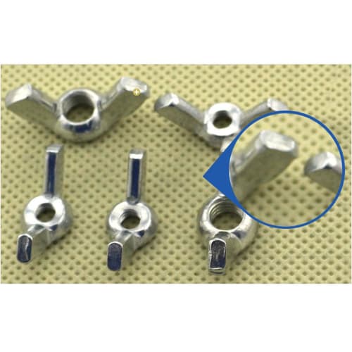 WANJICHENRUI Wing Nuts, 304 Stainless Steel, Fastener Parts, Hand Twist, Non-Slip, Durable, Rust-Resistant, M4/M5/M6, 5 Pieces Each