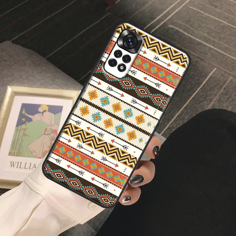 Native american seamless tribal Boho Funda For Xiaomi Redmi Note 14 9 10 11 12 13 Pro 9S 10S 11S 12S Redmi 13C 10C 12C 14C Case