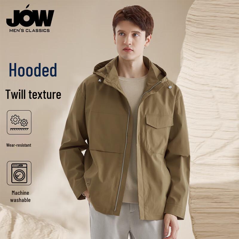 

Qiaowo Men s Windproof Hooded Jacket L