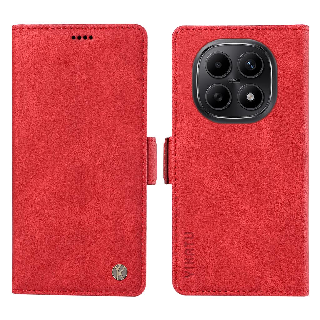 For Xiaomi Poco M8 5G/Redmi Note 15 5G (Global)/15 4G (Global) Leather Case YIKATU YK-005 Skin-touch Feeling Wallet Phone Cover