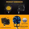 Motorcycle Led Headlight Spot Lamp Off-road Led Fog Lights Motorbike Scooter Vehicle Truck Running Lighting 3000K 6500k