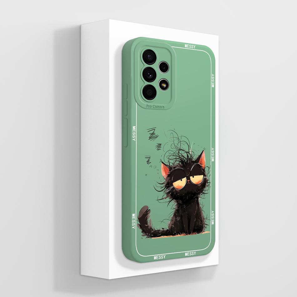 For Samsung Galaxy A52 A52S Phone Case Creative Design Lightweight Funda For Samsung A 52s Soft Smooth Liquid Silicone Housing