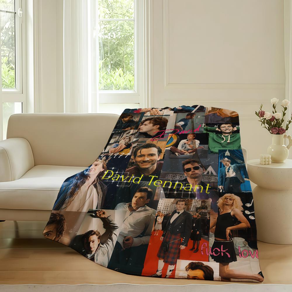 Scottish actor Divid tennant Blanket For Sofa Office Bed Plane Travel Sleep Read Relax Camping Soft And Warm