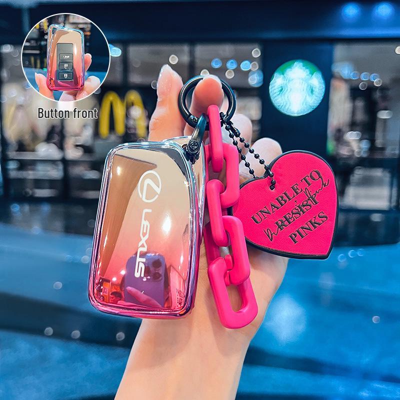 Key Case for Lexus RX300H, NX300, ES250, LX570, and ES200 Models