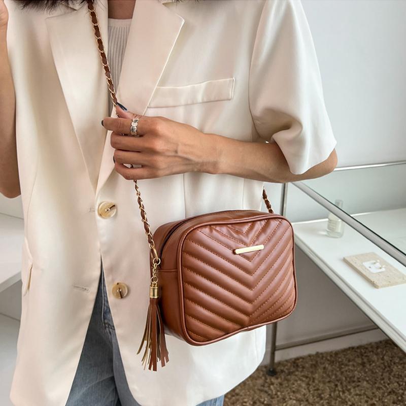 Женские женские сумки на ремне из искусственной кожи — фото 6