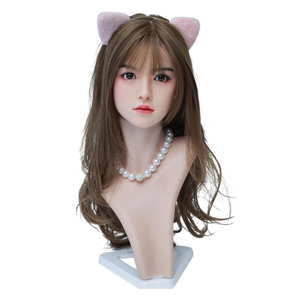 100% Silicone Head Standard Wig Suitable for 130-180CM Sex Doll Body 2 Connection Methods GJ-ZP019