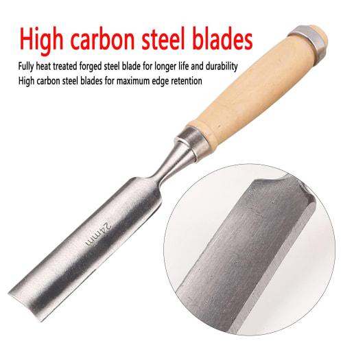 LinLiQiao 4-Piece Woodworking Chisel Set, DIY Wood Carving Chisel for Carpentry, Carving, and More (Size: 4 Set)