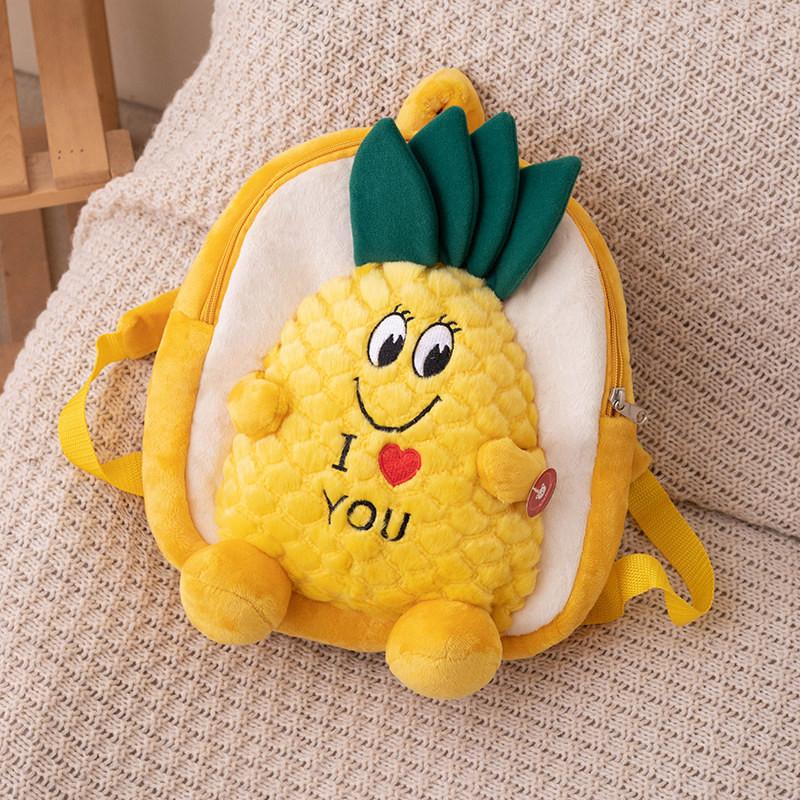 Pineapple Backpack Turtle Schoolbag Children Cartoon Stuffed Plush Toys