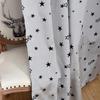 1PC Roman Modern 20%+Semi-Blackout Curtain Embroidered Dream Star Curtains Kitchen Window Bedroom Curtains 1 PCS Lozujoju Home Decor