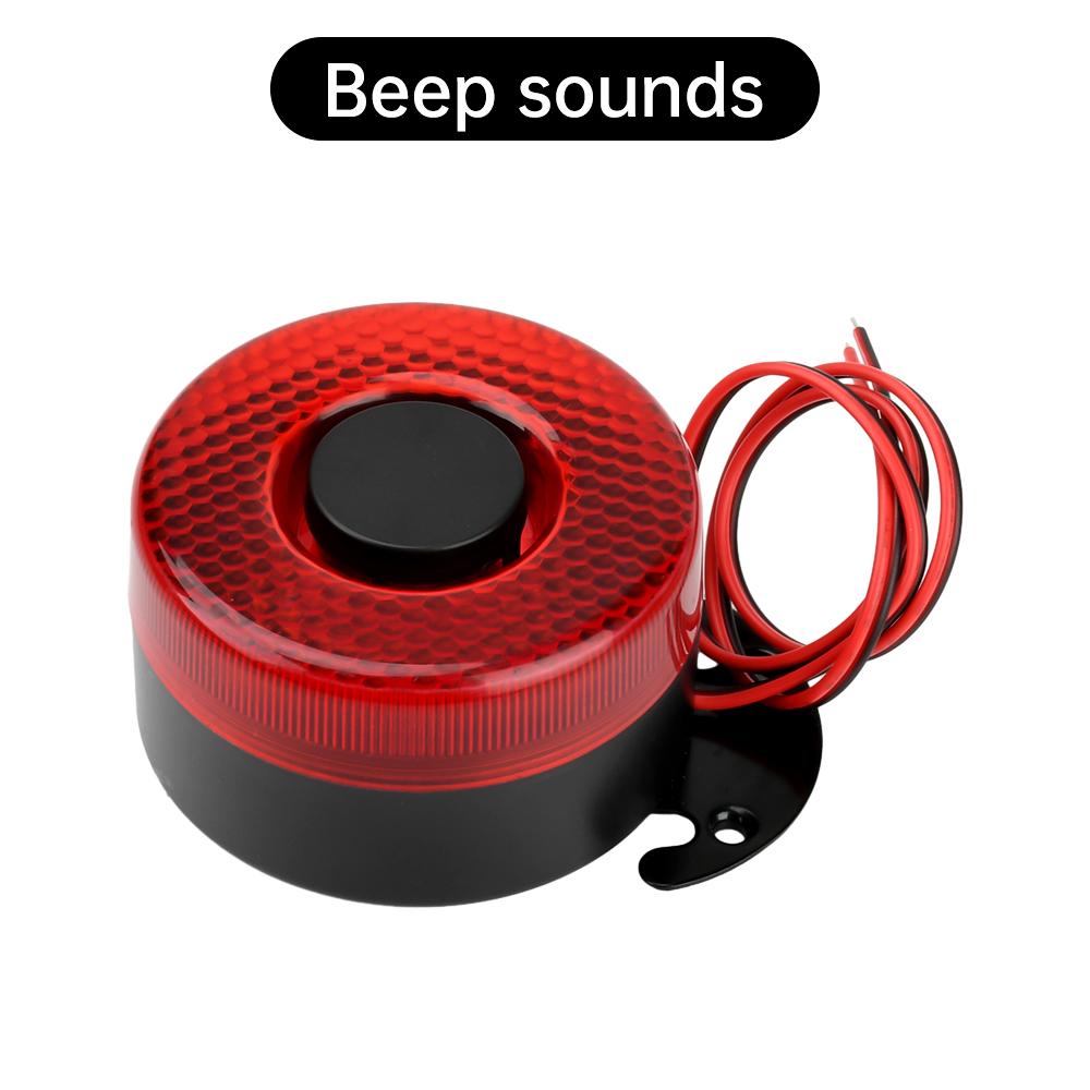 DC 12-24V car horn, trucks,excavators,vans modified reversing horn, 10W horn with LED light,105dB beep sound buzzer warning horn