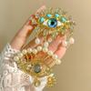 [HF]New 1Pc Luxury Rhinestone Devil Eyes Brooches For Women Character Pins Casual Party Accessories New Gifts Friends Decoration