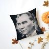 Historical Patriotic M-Mustafa Kemal A-Ataturk Cushion Cover Washable Linen Pillowcase Soft For Daily Sofa Bed Home Room Decor