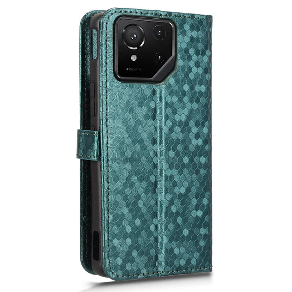 Pro Asus ROG Phone 9 5G/ROG Phone 9 Pro 5G Peněženkové pouzdro Vzor teček Ražba PU Kůže Kryt na telefon