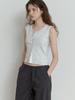 Deomiteun Nap Button Sleeveless (White)