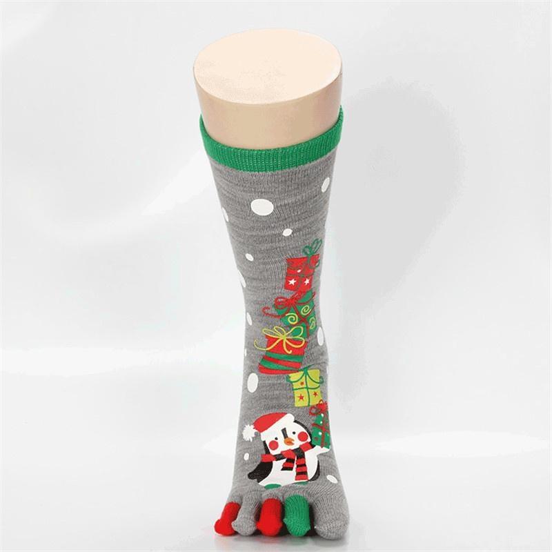 

Осень Зима Детские Хлопковые Принтованные Рождественские Черные Полосатые Теплые Рождественские Митенки Grey snowman