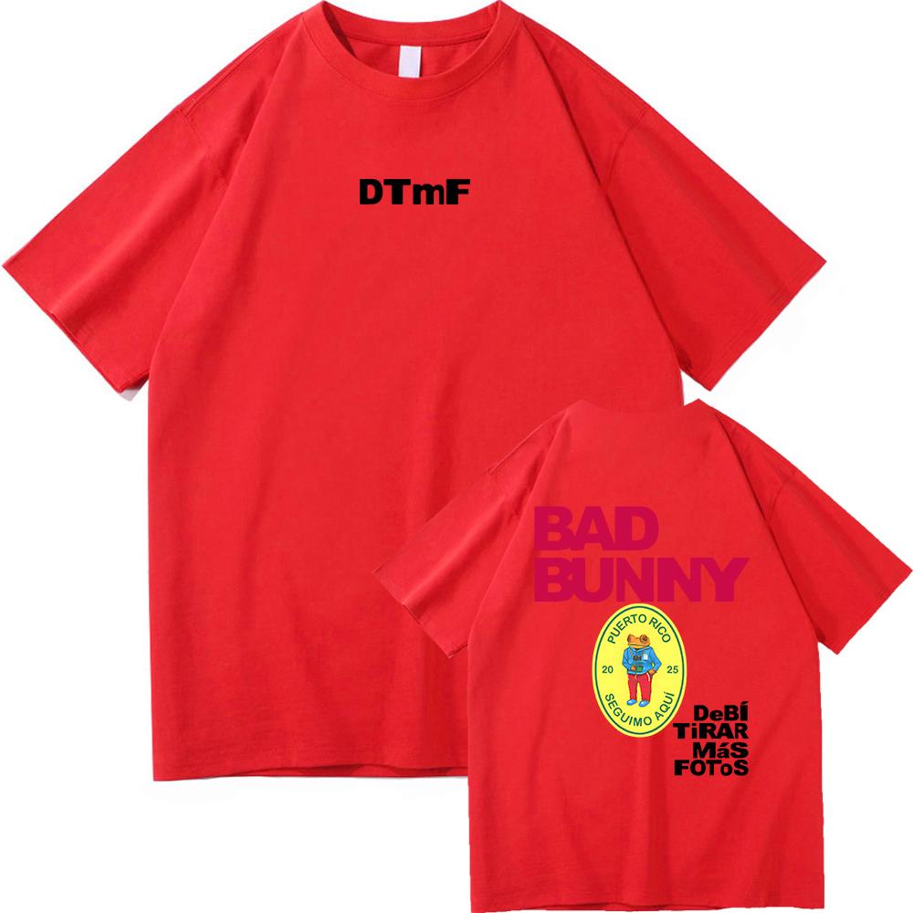 

DTMF Debí Tirar Más Fotos Bad Bunny T Shirt Fashion Men Vintage Funny Frog Tshirt Unisex DeBÍ TiRAR MáS FOToS Cotton Tees Shirts S