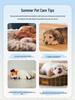Pet Cooling Mat for Small Dogs & Cats – Breathable Summer Bed & Nest