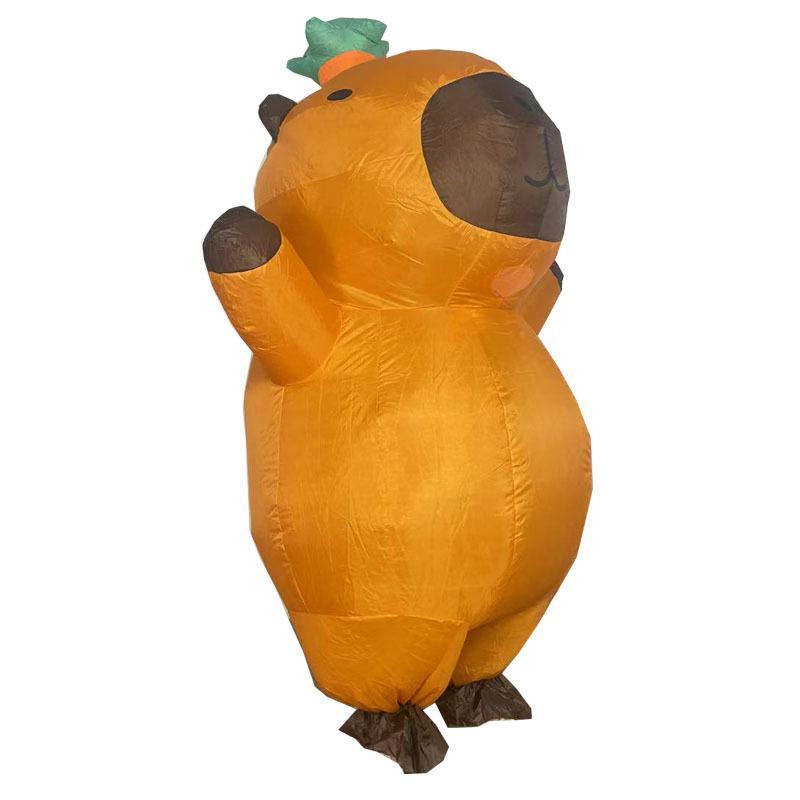 Mascot Costume Kapibala Inflatable Suit Brown Animal Wear Clothing Prop Cartoon Doll Stage Performance Cosplay Clothing