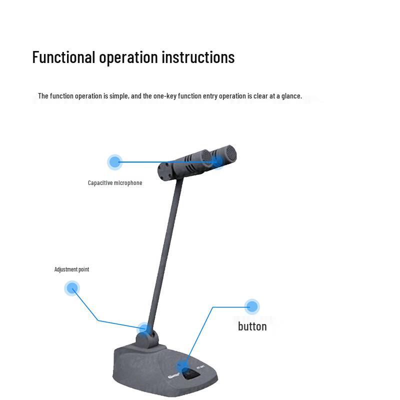 Runpu RP-YX762T Professional Dual Gooseneck Condenser Microphone (CN version)