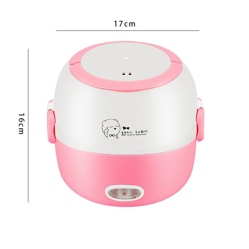 Compact Electric Lunch Box & Rice Cooker - Insulated Bento Box for Heating and Steaming Meals