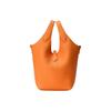 Polo Ralph Lauren Logo Solid Tote Bag Shopping Crossbody Leather Handbag Small Women Tote Bags Orange 428944657002