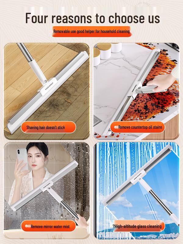 Ally Multi-functional Silicone Broom & Floor Scraper