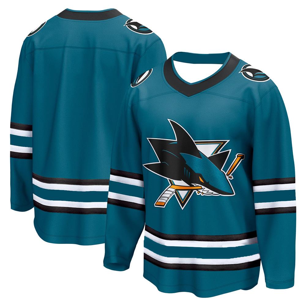 Pánské módní hokejové tričko San Jose Sharks 2026 Nové síťované tričko High Street Oversized Prodyšné Tričko Unisex Sportovní oblečení XS