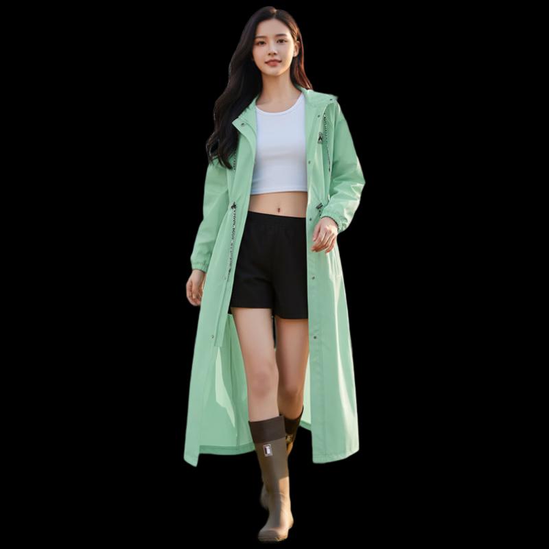 Women's EVA One-piece Raincoat for Electric Scooter