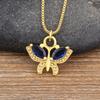 Nidin 8 Colors Fashion Korea Style New Butterfly Pendant Necklace Gift For Girl Cute Lovely Neck Jewelry Wholesale Dropshipping