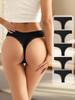 5Pcs Women Thongs Sexy Lace Panties Low Waist Underwear Girls Briefs G-String Breathable Ladies Panty Black Female Lingerie S-XL